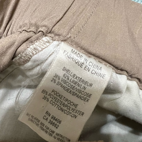 Theory Linen Pull-On Pants with Drawstring - Picture 4 of 6